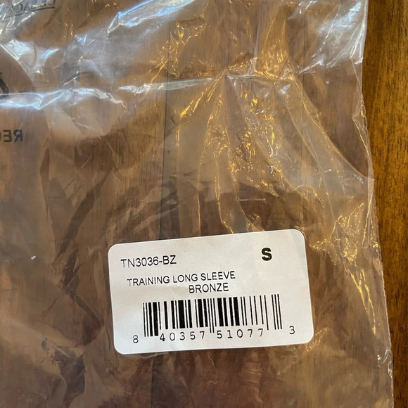 Year Of Ours Training long sleeve Shirt Zip Neck Bronze - Picture 11 of 11